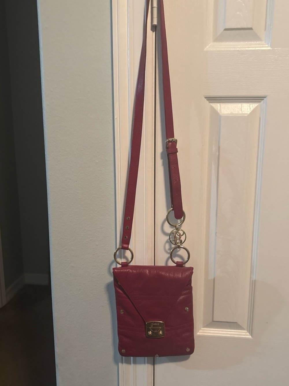 Women’s Small Crossbody Bag in Deep Berry